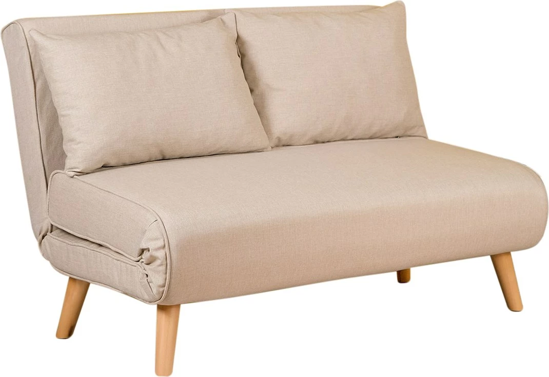 Divan-krevat dy ulëshe, ngjyrë krem, Folde 2-Seater