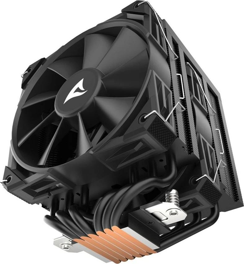 Ftohës ajri Sharkoon A60, 2 ventilatorë 120mm, 6 heatpipes, i zi