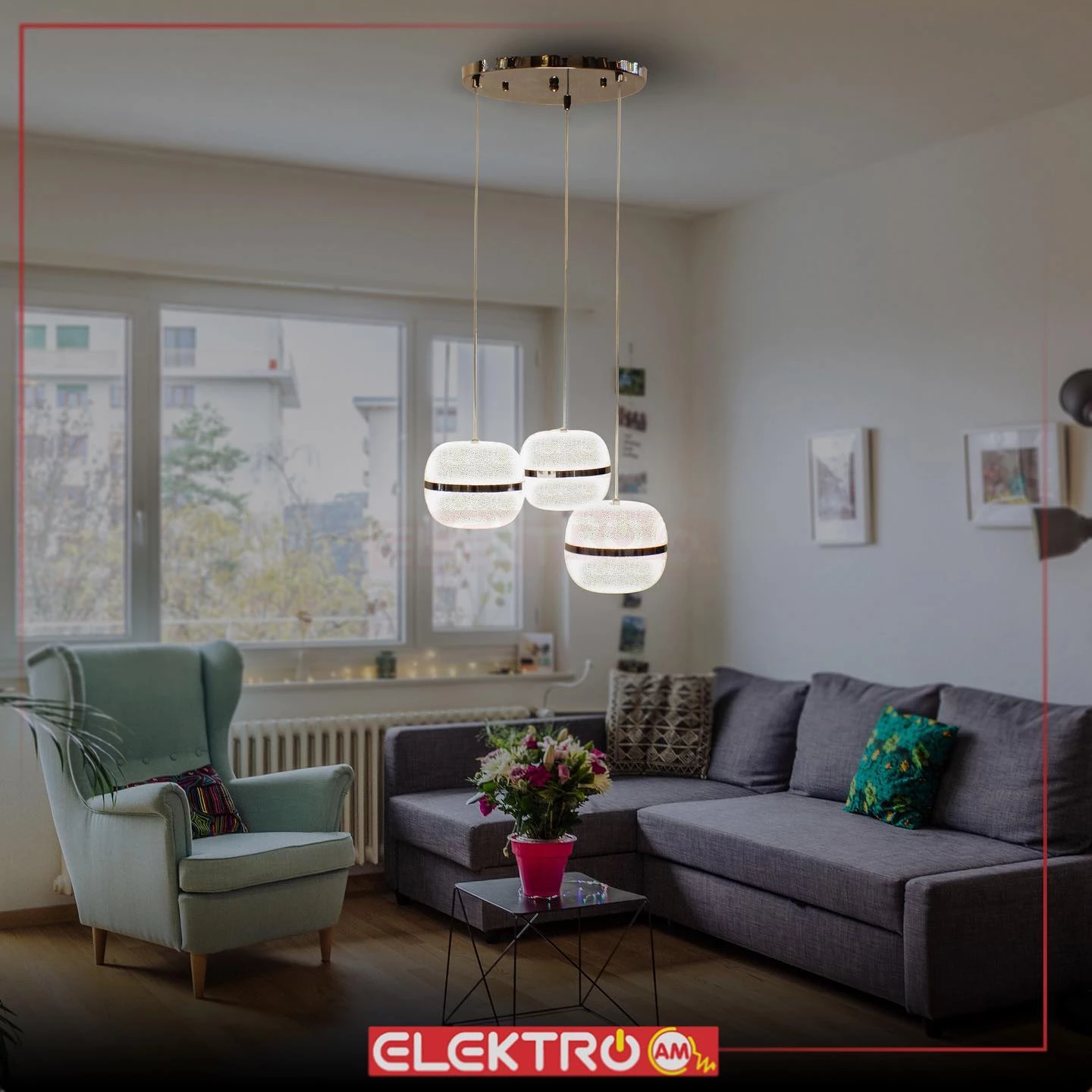 Abazhur i varur LED W03-CH