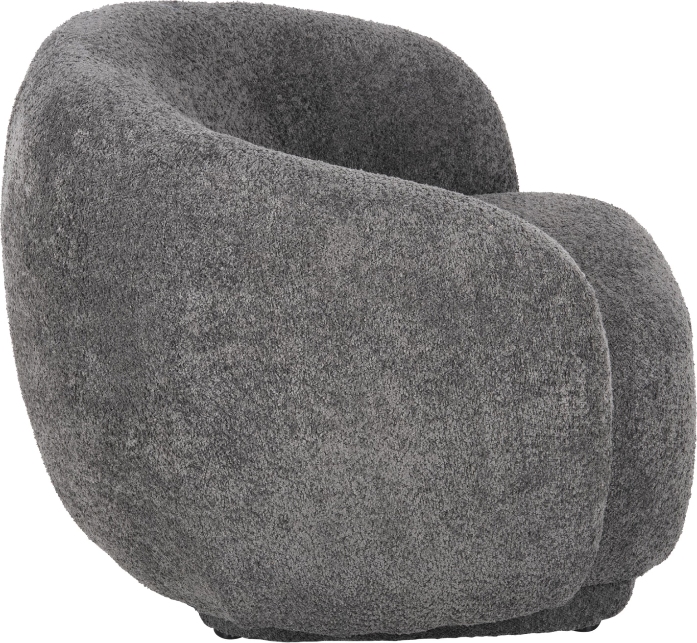 Fotelje KARPEN FH9600.01, stof boucle, gri, 93x87x78H cm