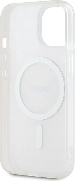 Mbështjellës DKNY IML Mono & Stripe MagSafe për iPhone 15/14/13, Rozë