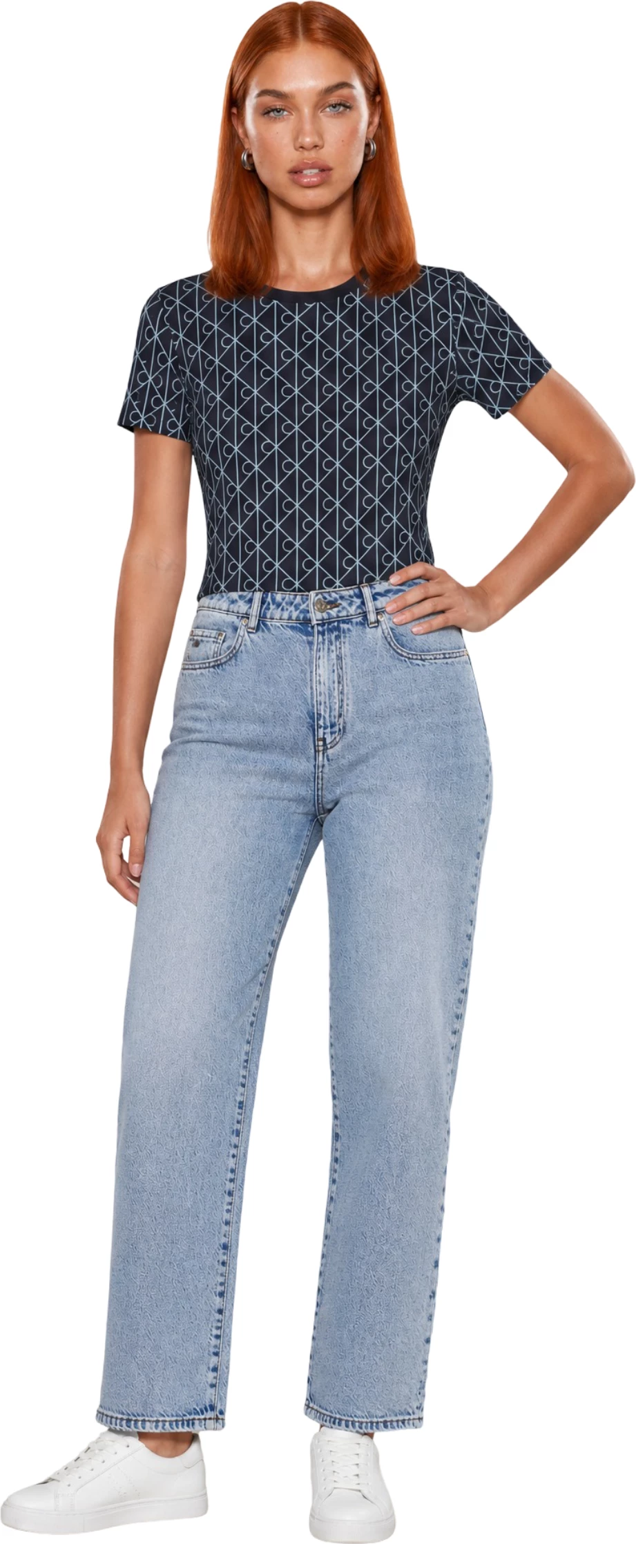 Maicë për femra Calvin Klein Jeans LV047G811G, e kaltër [Madhësia: M]