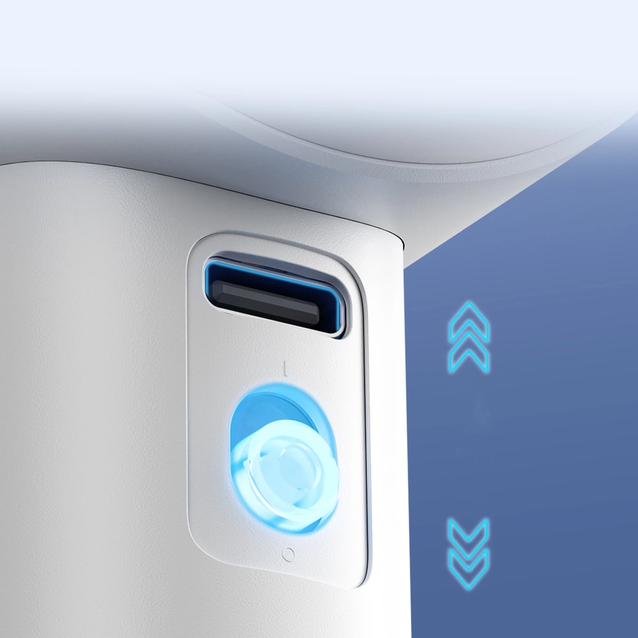 Ventilator dore Jisulife Pro1 FA53, 3600 mAh, ekran LED, USB-C, i bardhë