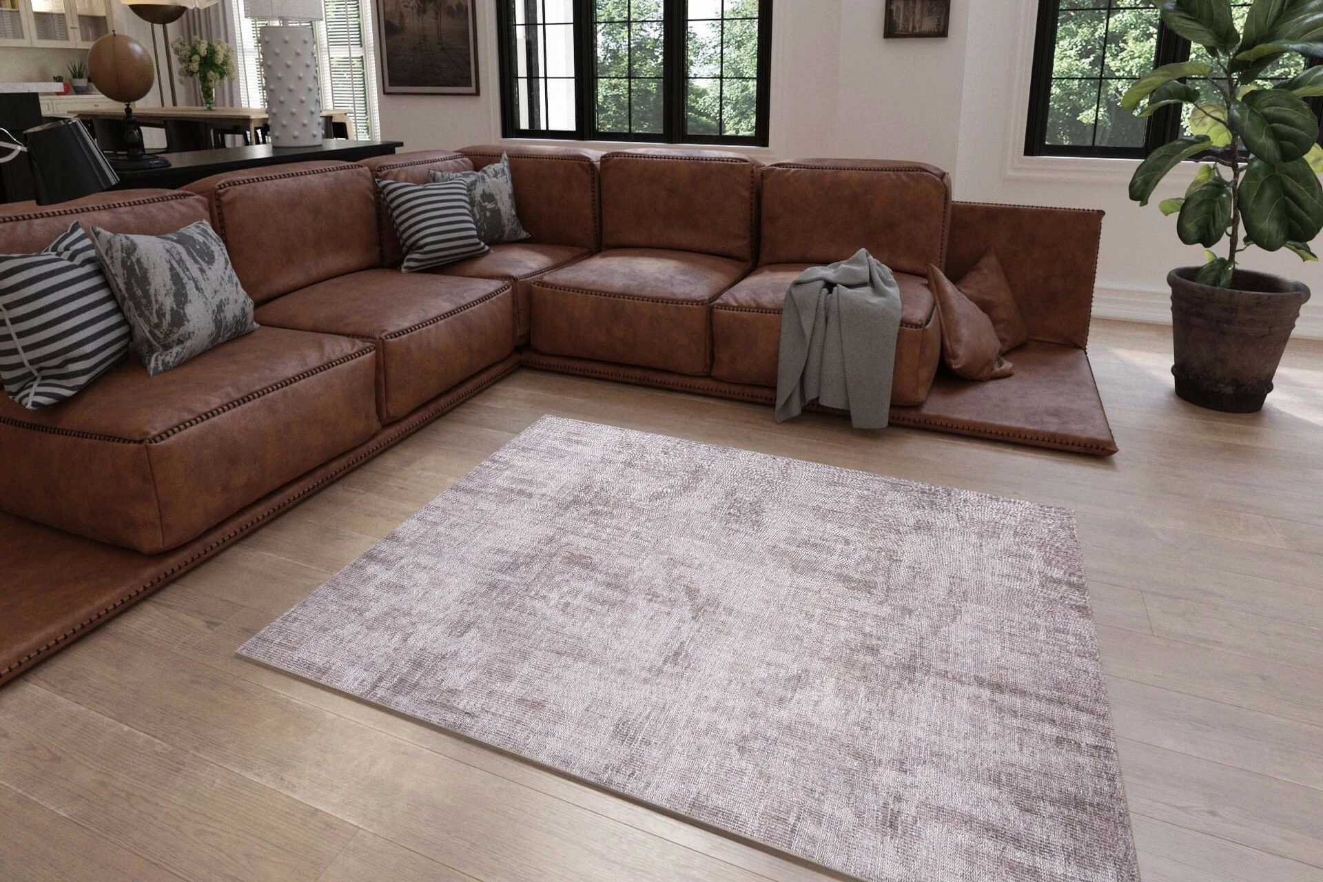 Qilim (210 x 310) Conceptum Hypnose, Dorian Chenille - Mink AL 236