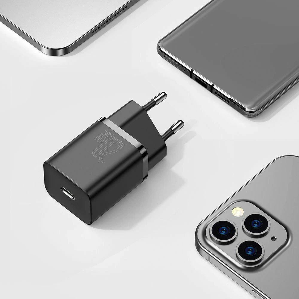 Karikues Baseus CCSUP-B01 20W 1x USB-C 3A, i zi