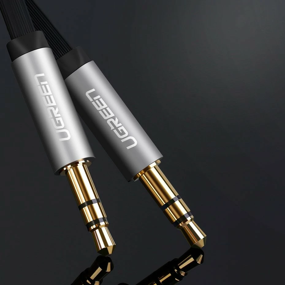 Kabllo audio AUX Ugreen 10728, 3.5 mm mini jack, 3 m, argjendtë