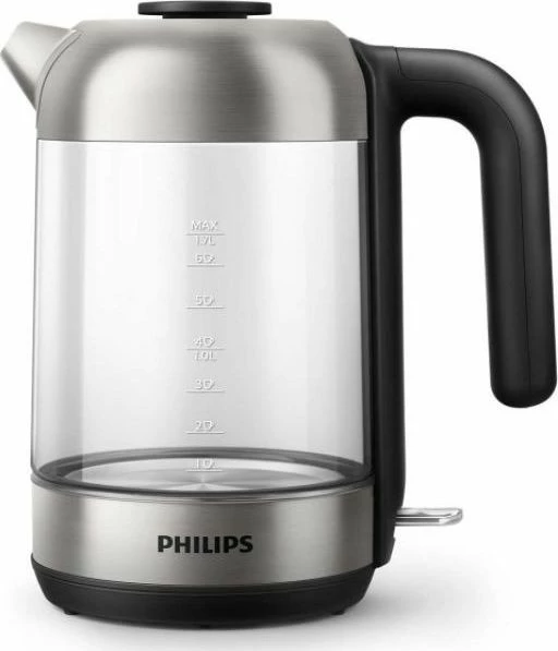 Çajnik elektrik Philips HD9339/80, me bazë 360°, filtër mikro-mesh, argjendtë