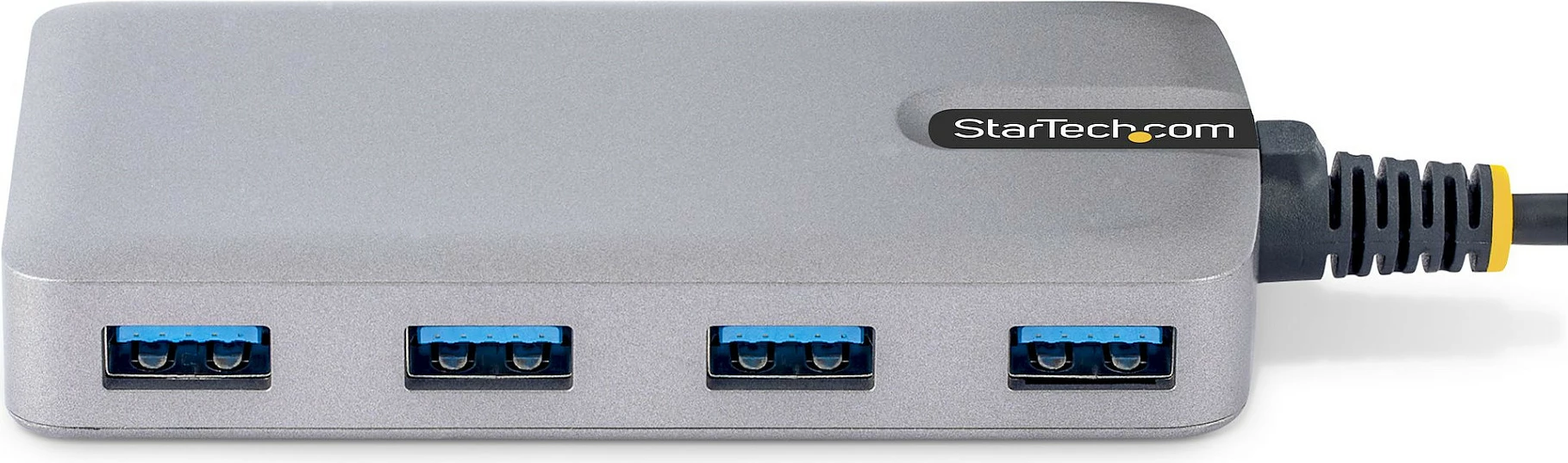 USB Hub StarTech 4-Port, USB 3.2 Gen 1 5Gbps, USB-A në 4x USB-A, me Micro-USB për energji shtesë, 30cm kabllo, gri
