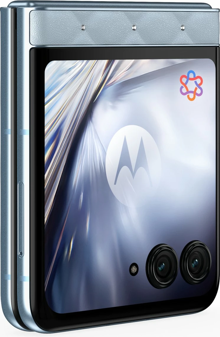 Celular Motorola razr60 + kufje Buds Loop, Swarovski Edition, blu