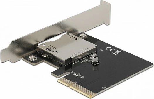 Kartë zgjerimi PCIe DeLOCK PCIe 3.0 x4, slot i jashtëm CFexpress, Green/Grey