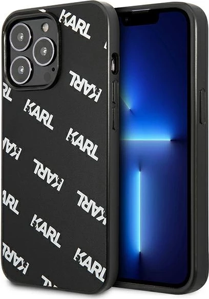 Mbështjellës Karl Lagerfeld KLHCP13LPULMBK3 për iPhone 13/13 Pro, hardcase, i zi