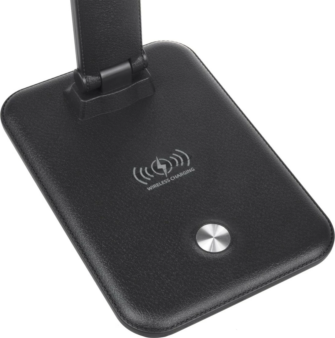 Lampë tavoline LED Maclean MCE616B 9W, 450 lm, karikues Qi, temperaturë ngjyre e rregullueshme, dimmer, e zezë