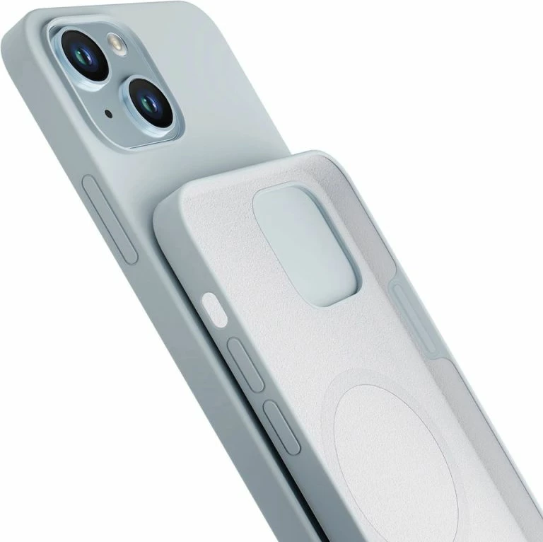 Mbrojtëse silikoni për iPhone 14 Plus 3mk Hardy MagCase, e kaltër