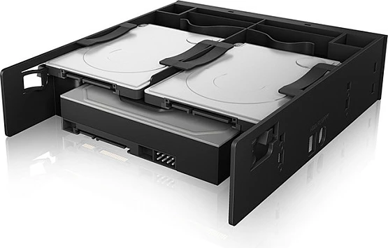 Kornizë montimi ICY BOX, adaptor për 2x 2.5" + 1x disk, e zezë