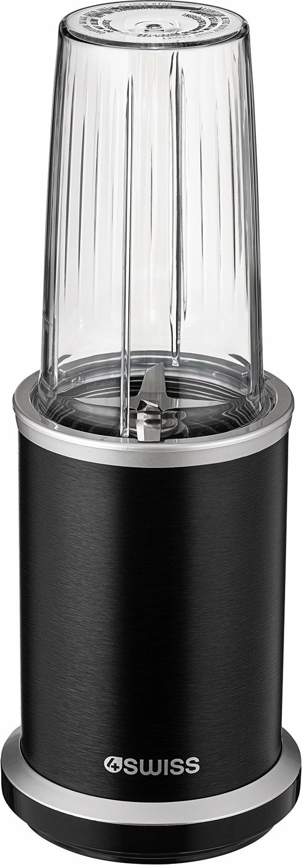 Blender për smoothie 4Swiss NB 102 1000W 1L, i zi, set 6 copë