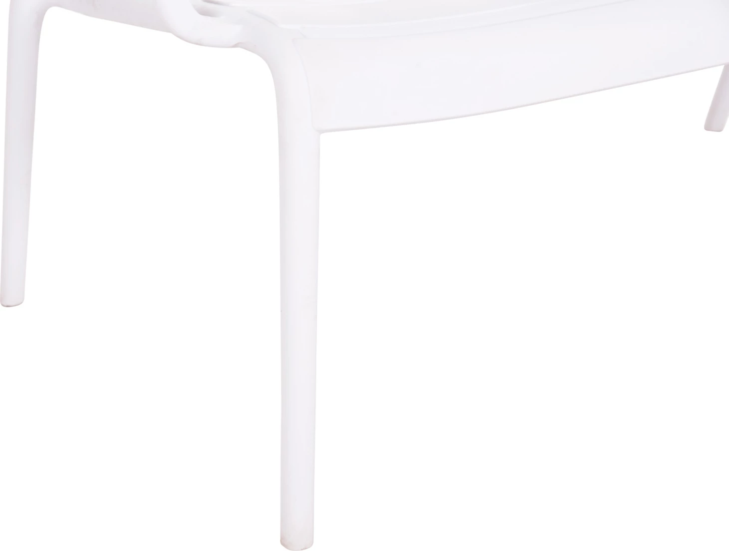 Stol dy vendësh KORVER, polipropilen, i bardhë, FH6332.01, 113x65x76cm