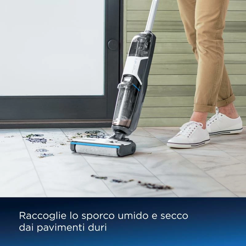 Fshesë me korrent, Bissell, CrossWave HF3 Select 3639N, 2-në-1 pastrim i lagësht dhe i thatë, 4 kg, e zezë/argjend