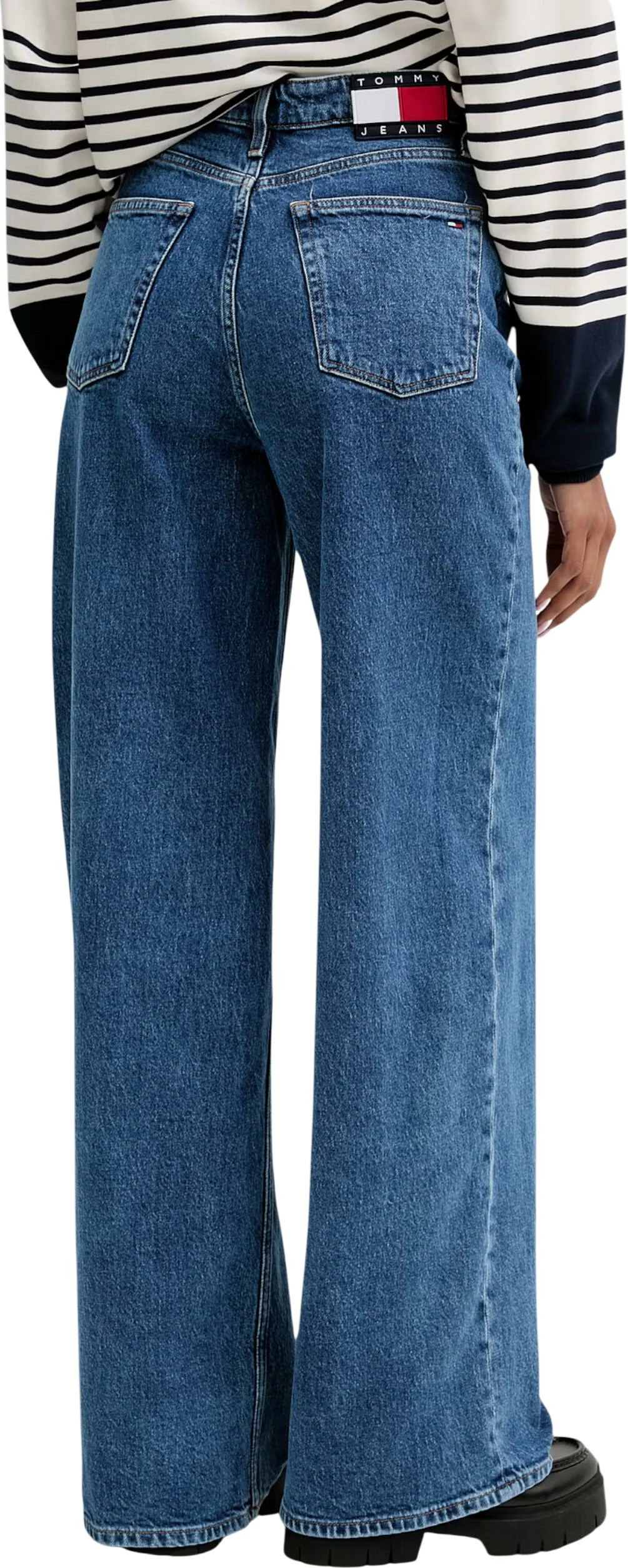 Xhinse për femra Tommy Hilfiger Jeans Claire HR Wide BJ413, denim [Madhësia: 26/32]