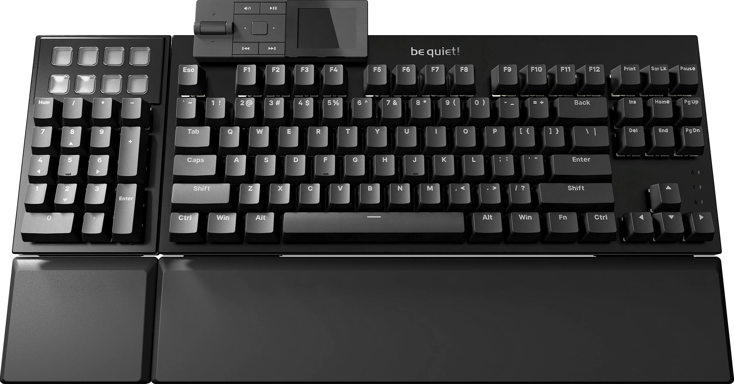 Tastierë mekanike be quiet! Dark Mount, Silent Linear, USB-C, full-size AZERTY FR, RGB, e zezë
