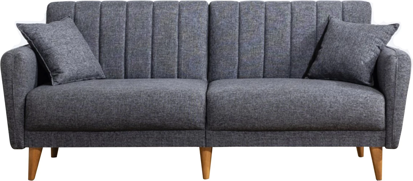 Divan 3-vendësh, shtrat, Atelier del Sofa, ngjyrë gri e errët, Aqua