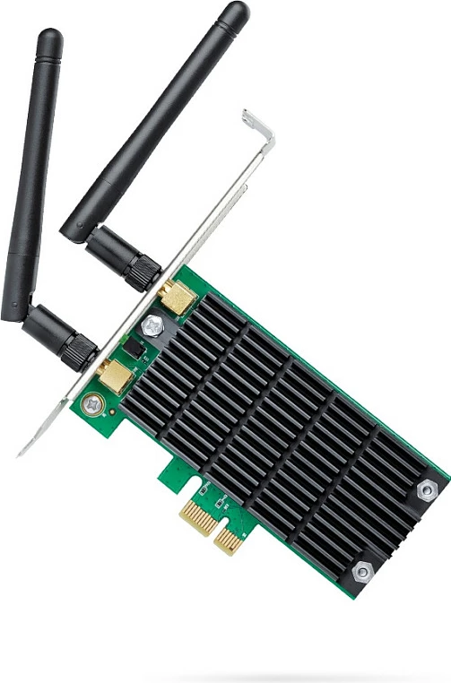 Kartelë Wi-Fi TP-Link Archer T4E, PCI Express, AC1200, e zezë dhe e gjelbër