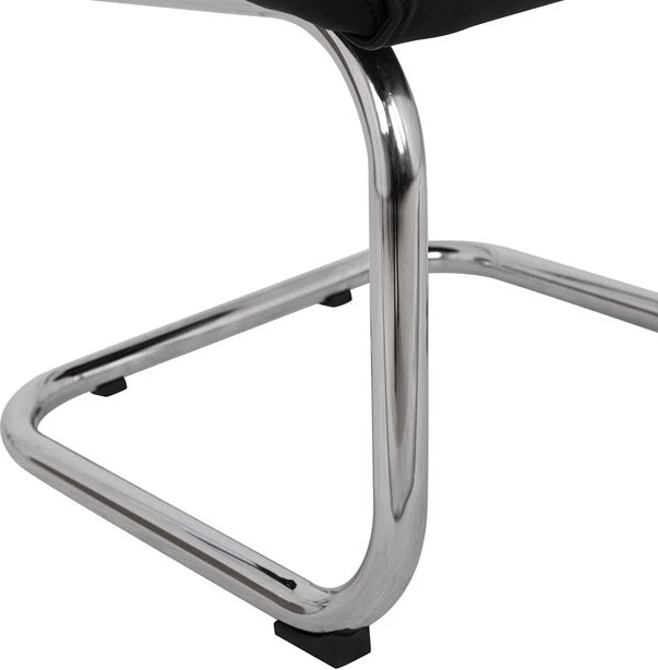 Karrige konferencash JACOB FH1045.11, ngjyrë e zezë PU, bazë e kromuar, 57x66,5x102 cm, set prej 2 copash