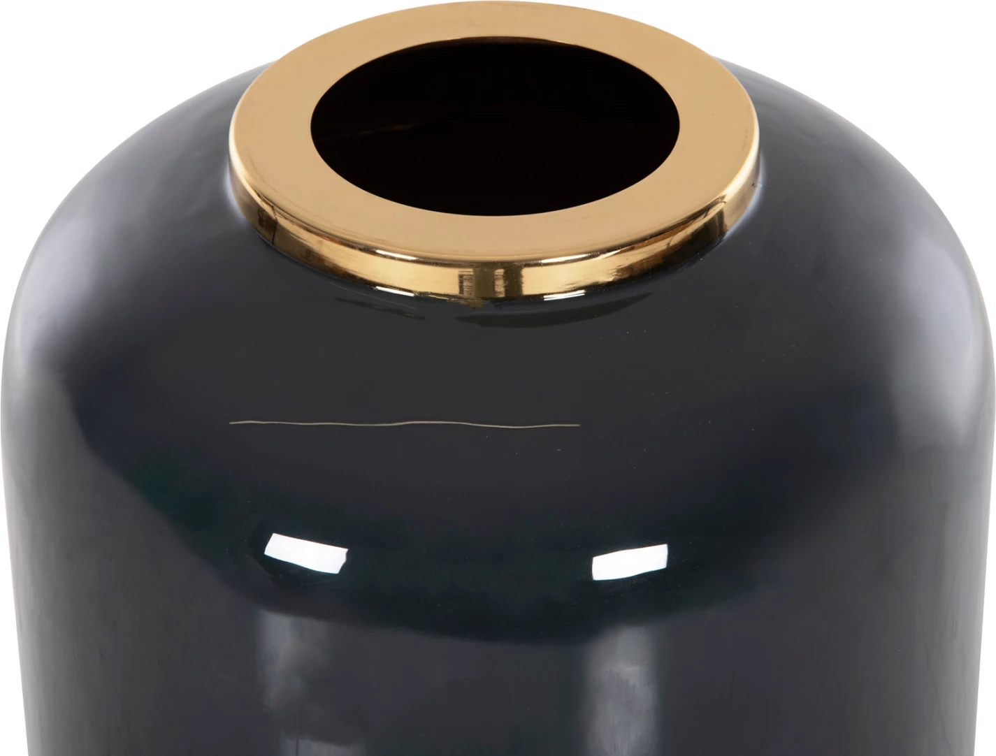 Vazo dekorative për dysheme RAKSASA FH4231.05 metalike, ngjyrë blu antracit-argjendi, Φ30x80H cm