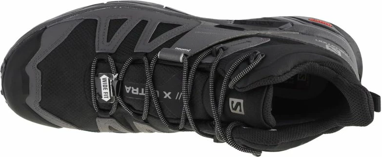 Atlete për meshkuj Salomon X Ultra 4 Mid Wide GTX, të zeza dhe gri [Madhësia: 42 2/3]