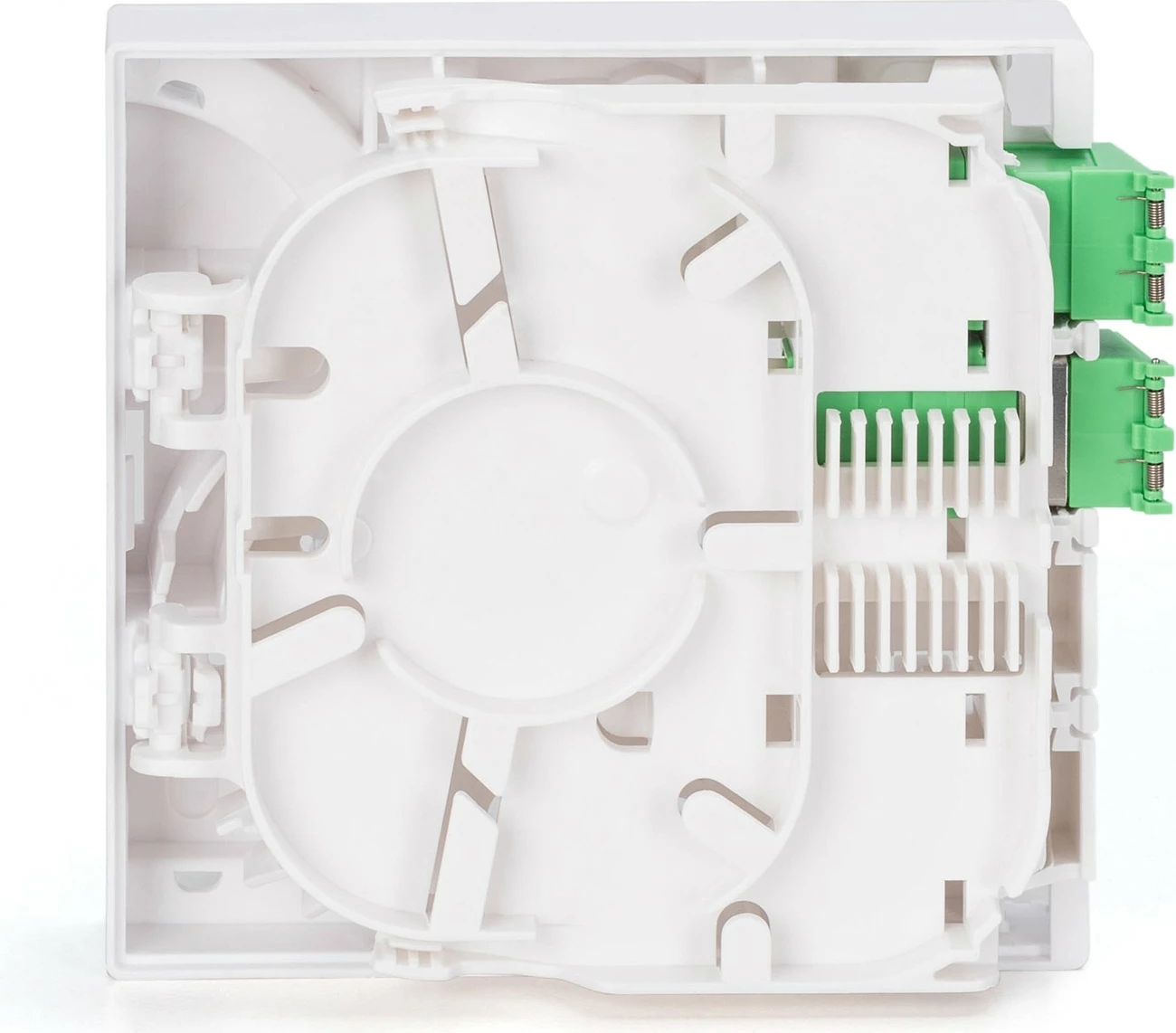 Kutí optike Digitus FTTH, 2x LC/APC DX, 4 porta, 80mm, e bardhë