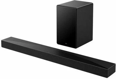 Soundbar TCL Q65H 5.1 580 W me subwoofer pa tela, set 2 copë, e zezë