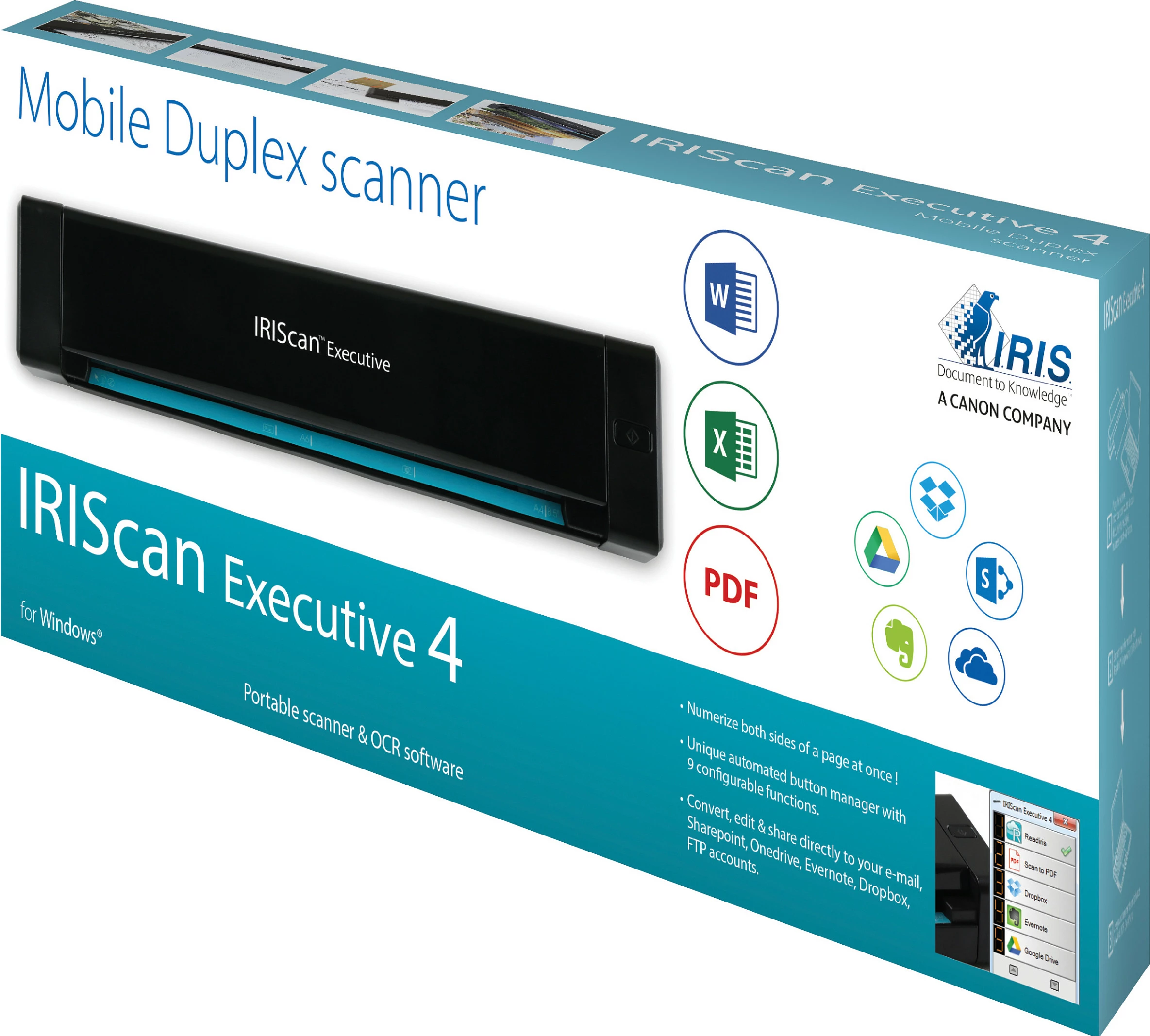 Skaner IRIS IRIScan Executive 4, duplex, A4, 600 dpi, i zi