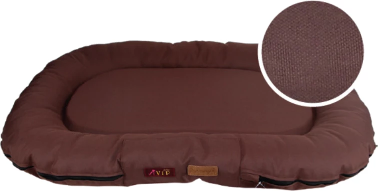 Shtrat për qen Tramp VIP 100 x 70 cm, mbrojtje kundër mushkonjave, antibakterial, kafe e errët