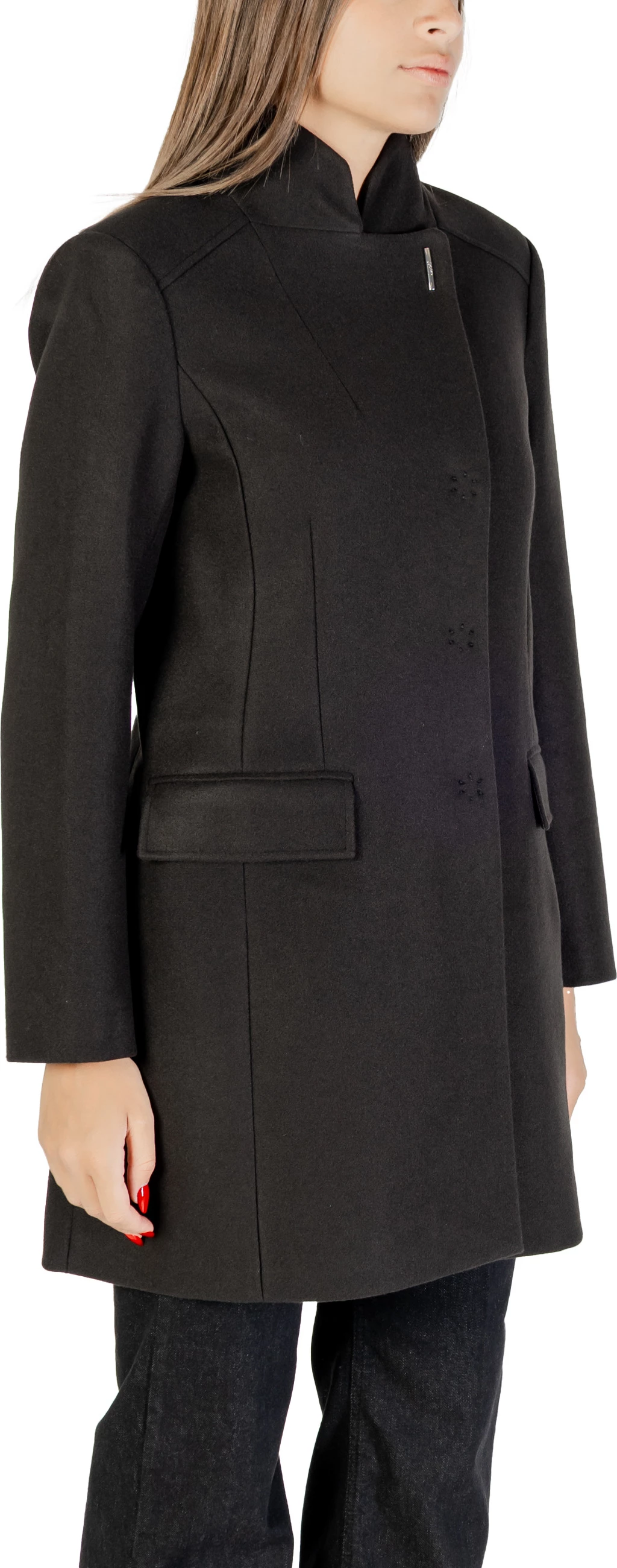 Pallto për femra Liu Jo TS.ELEGANCE MF5119 J4873, e zezë [Madhësia: L]