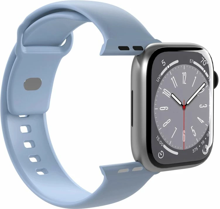 Rripa silikoni për Apple Watch Puro Icon, 38/40/41mm, kaltër (2 copë)