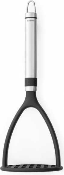 Shtypëse patatesh Brabantia Profile 250507, nylon non-stick, rezistente 220°C, e zezë/inoks