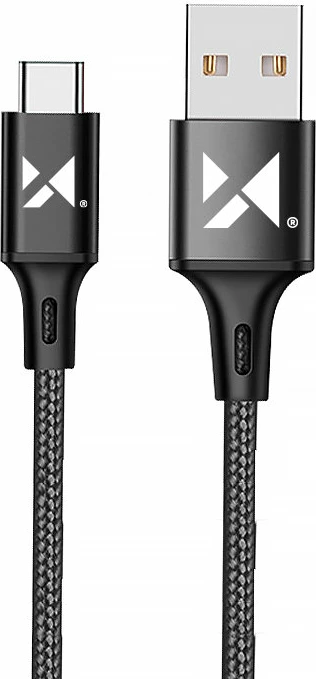 Kabllo USB në USB Type-C Wozinsky WUC-C2B, 2m, 2.4A, e zezë