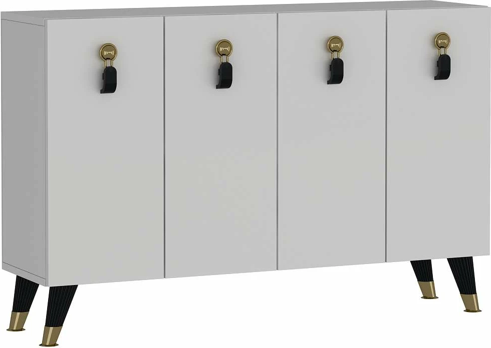 Konsolë Skye Decor, 8179KM-32, e bardhë, e artë