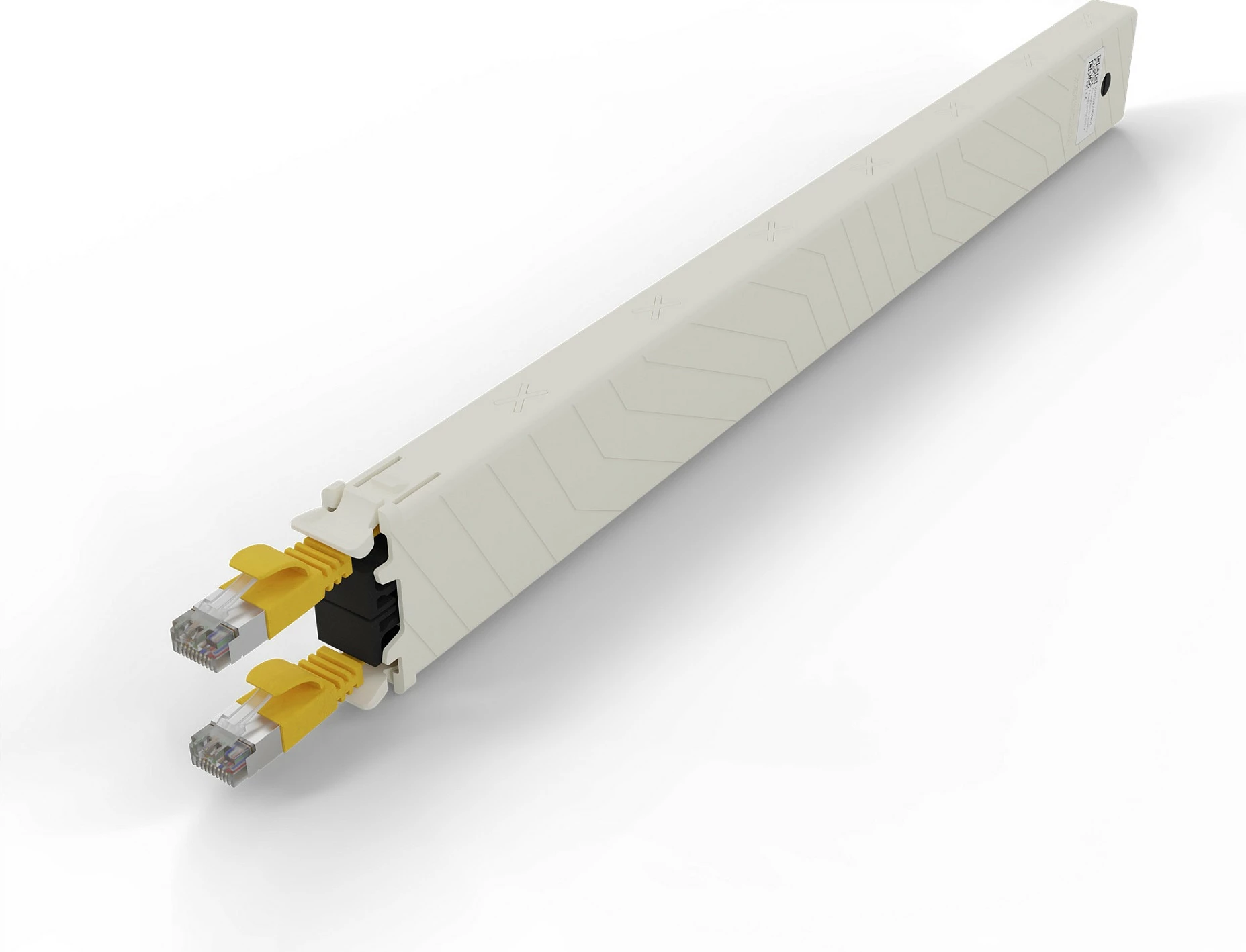 Kabllo rrjeti PATCHBOX .one Cassette 8RU, Cat6a, 0.8m, STP U/FTP, RJ-45, e verdhë