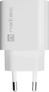 Karikues Natec Ribera 20W, USB-A USB-C, i bardhë