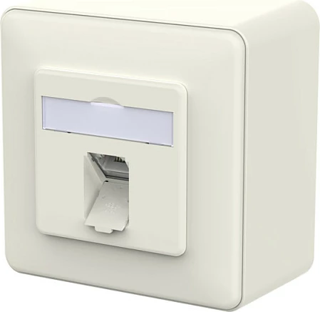 Prizë rrjeti METZ CONNECT 130D370002-I, RJ-45, 1 port, PoE 90W, 10GbE, e bardhë