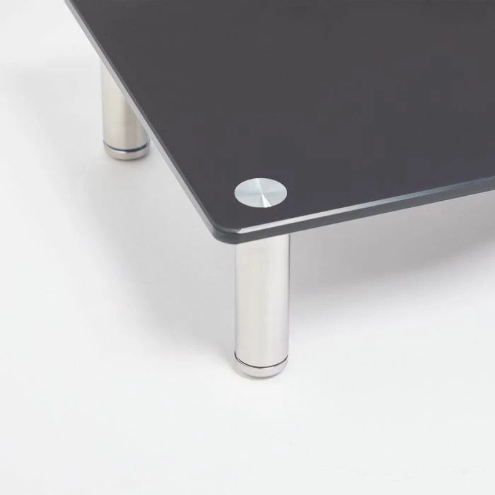 Mbajtëse monitori VONHAUS 3000294 XL 100 cm, xham i temperuar, deri 30 kg, për 2 monitorë, e zezë