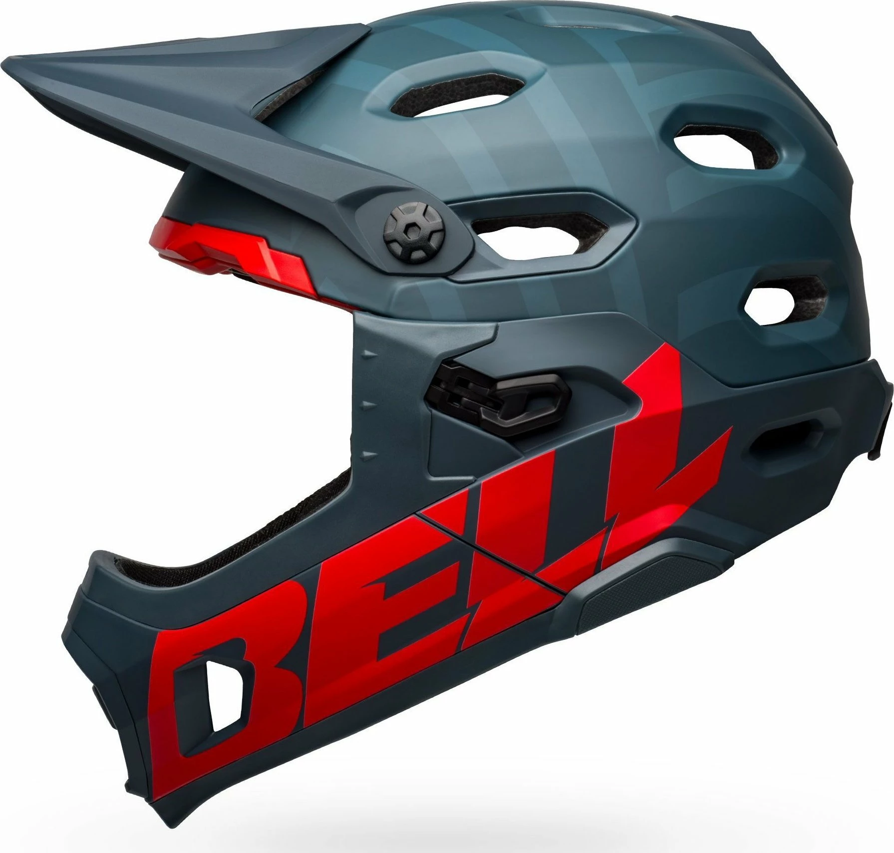 Kaskë biçiklete full-face Bell Super DH MIPS Spherical, L (59-63 cm), matte blu/crimson