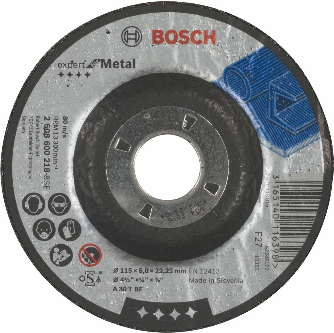 Disk gërryes Bosch Expert for Metal 2.608.600.218 115x6mm (22.23mm), 1 copë
