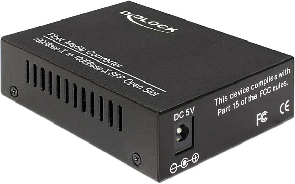 Konverter media Gigabit Ethernet DeLOCK 86203, 1 Gbit/s, 2x SFP, i zi