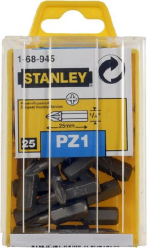 Set bita Pozidriv Stanley 1-68-945 PZ1 25 mm, 25 copë