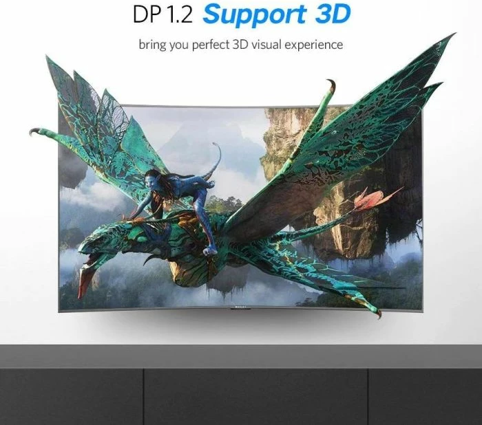 Kabllo DisplayPort UGREEN 10211 DP 1.2 2m 4K@60Hz, e zezë, BOX