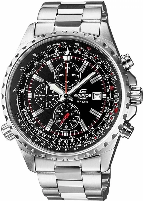 Orë dore për meshkuj Casio Edifice, argjend