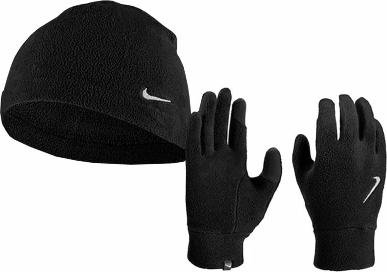 Kapelë dhe doreza për meshkuj Nike, të zeza