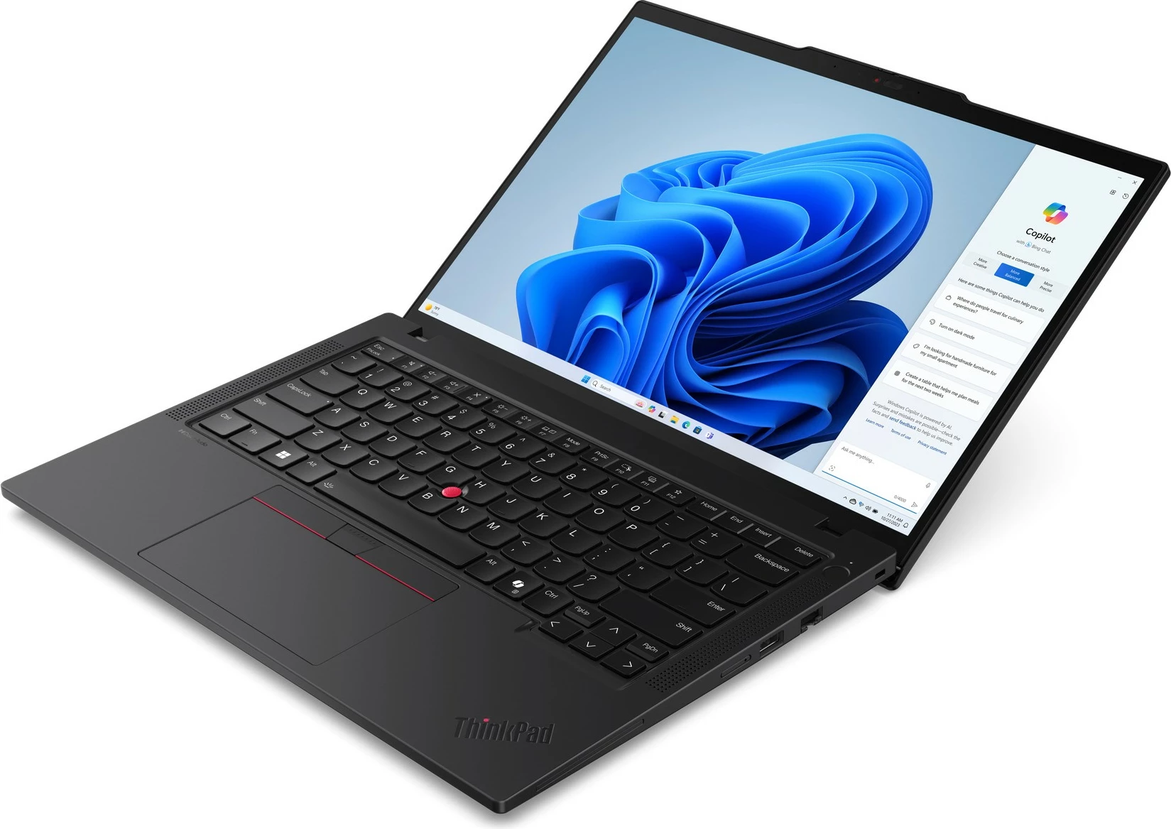 Laptop Lenovo ThinkPad T14, Intel Core Ultra 7, 32 GB RAM, 1 TB SSD, Ekran 14", Ngjyrë e zezë