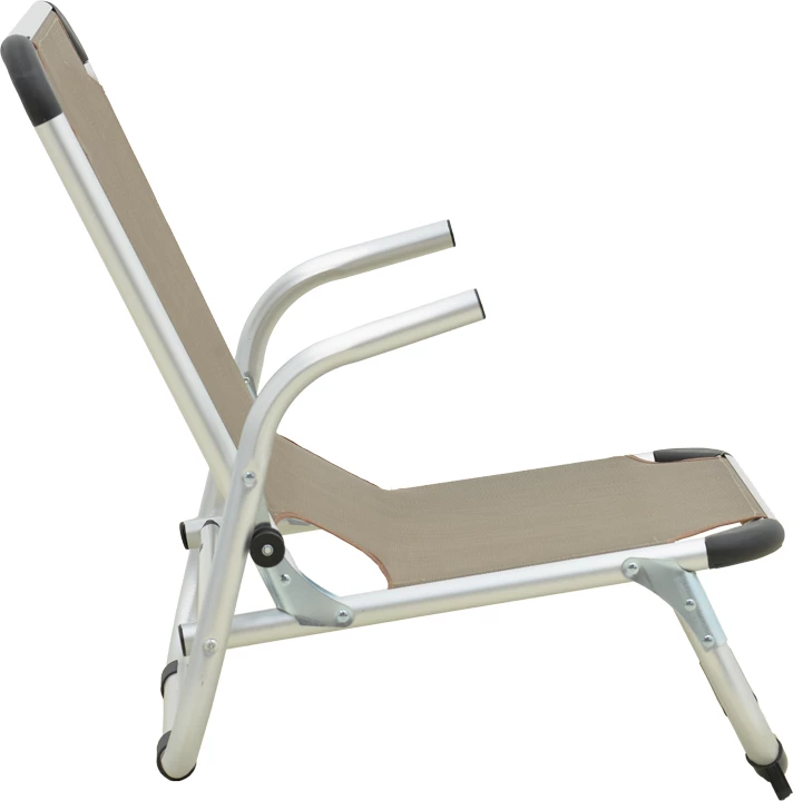 Karrige plazhi Playa, alumin dhe tekstilene, ngjyrë bezhë, 54x72x63cm